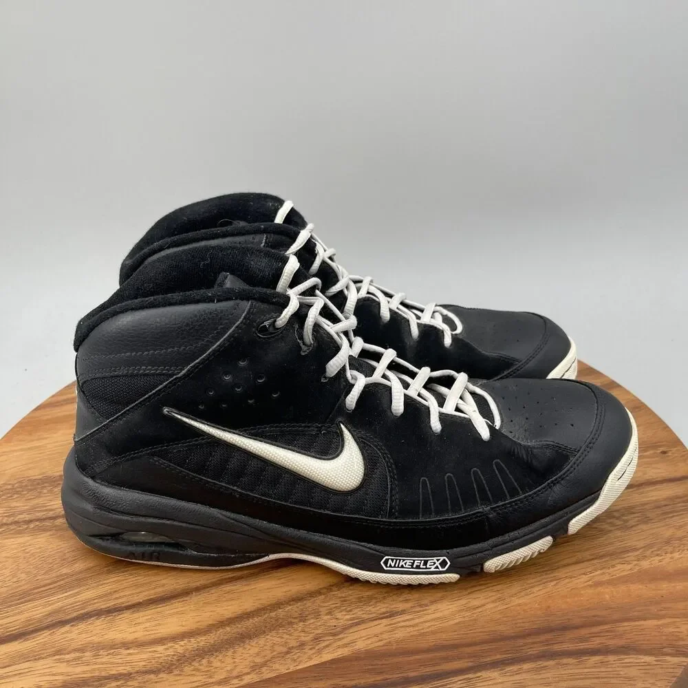 Nike Air Team Trust 2 Shoes Mens Size 11.5 Black Basketball High Top Sneakers